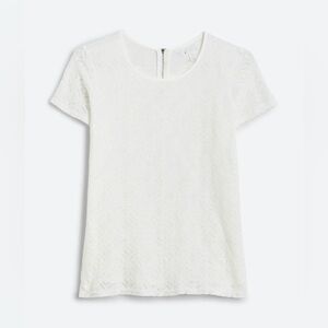 Market & Spruce Hans Crochet Mixed Material Top - XSP